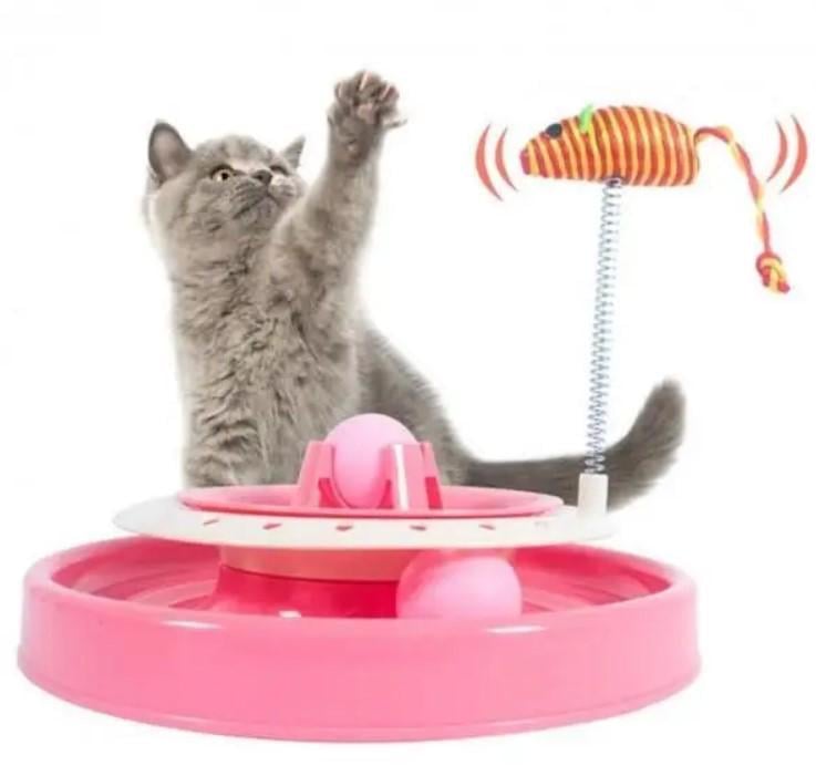 Іграшка для кішок на пружині Cat Scratch Pen трек 2 Рожевий кульки (2104618638) - фото 5 Іграшка для кішок на пружині Cat Scratch Pen трек 2 Рожевий кульки (2104618638) - фото 5