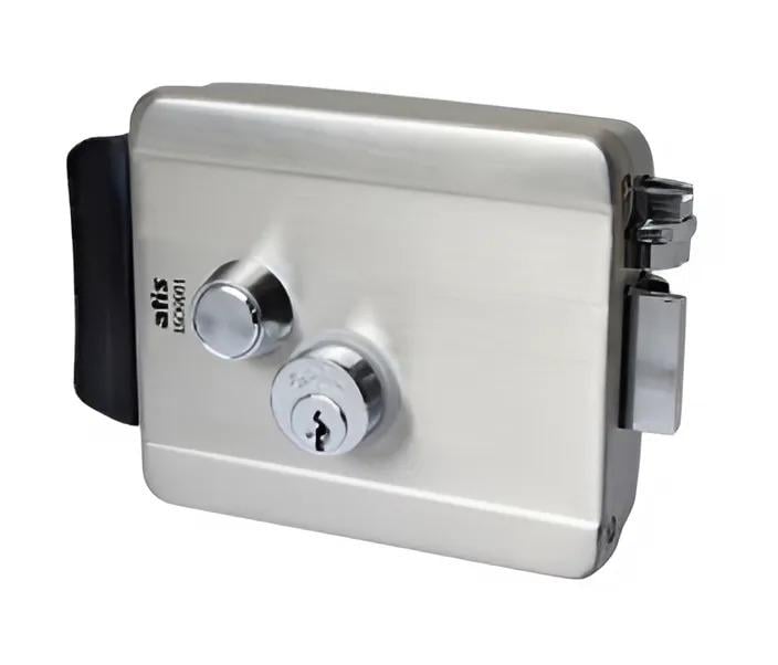 Замок дверний електромеханічний Atis Lock SS 12 В постійного струму Grey (623341)