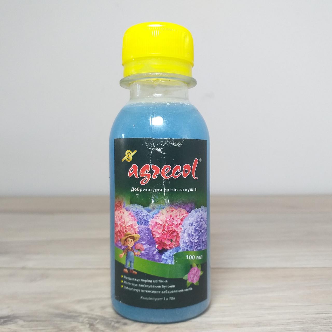 Удобрение Agrecol для цветов и кустов концентрат 100 мл (X-1147)