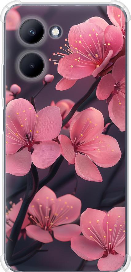 Чехол на Realme C33 Пурпурная сакура (6075sp-2870-42517)