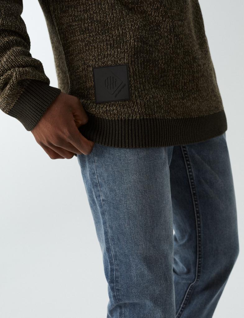 Светр чоловічий Diverse SOLDAR L Хакі меланж (5902598774163) - фото 2 Светр чоловічий Diverse SOLDAR L Хакі меланж (5902598774163) - фото 2