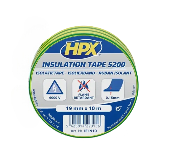 Ізоляційна стрічка ПВХ HPX IE1910 HPX5200 19 ммх10 м (2983440324)