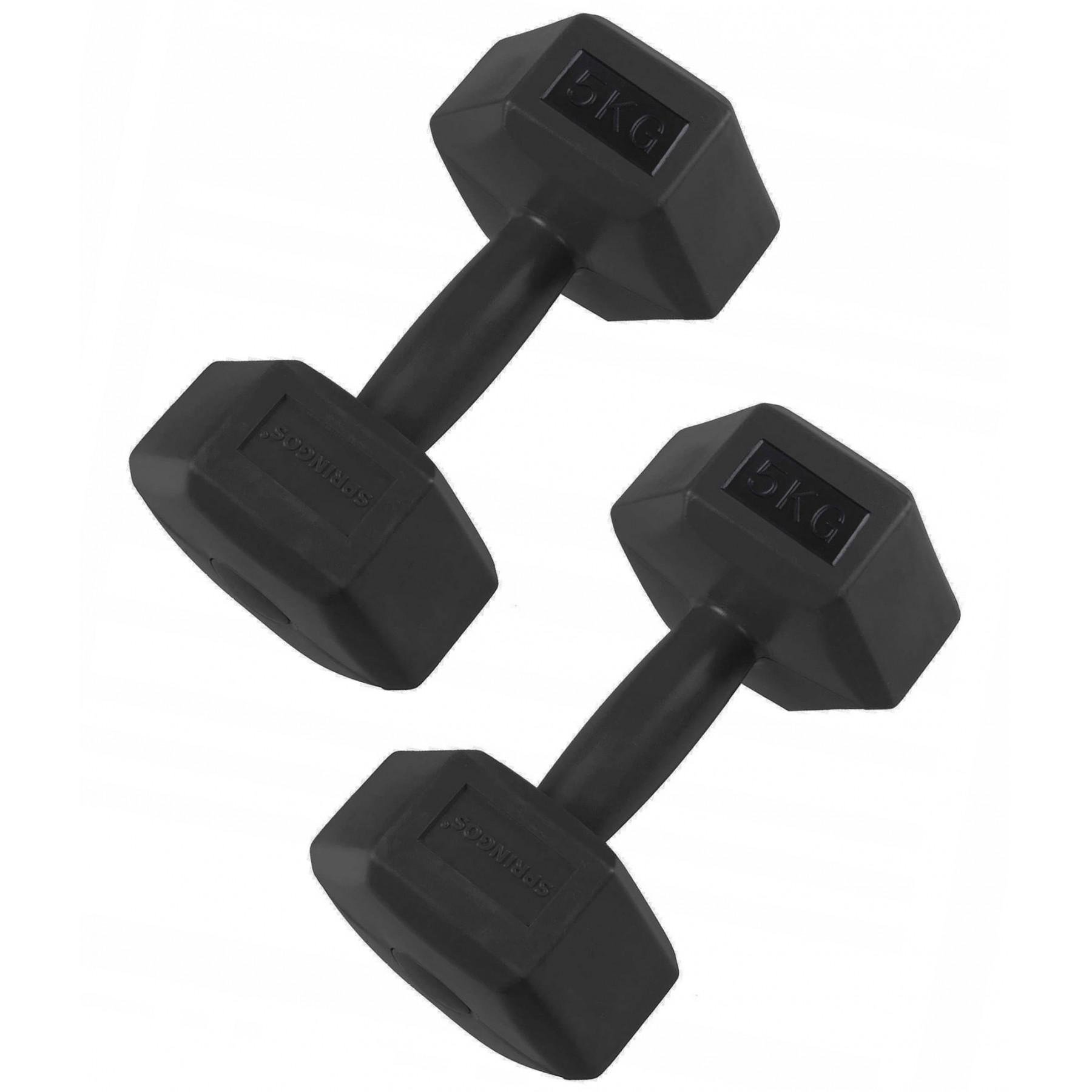 Гантелі Springos Hex 5 кг 2 шт. (FA1036) - фото 1