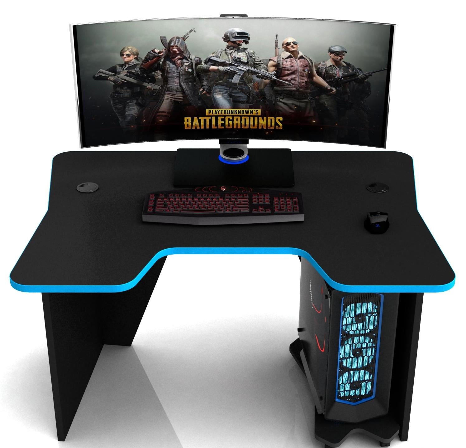 Стол геймерский CNC Mebli Comfort DX14 Black/Blue