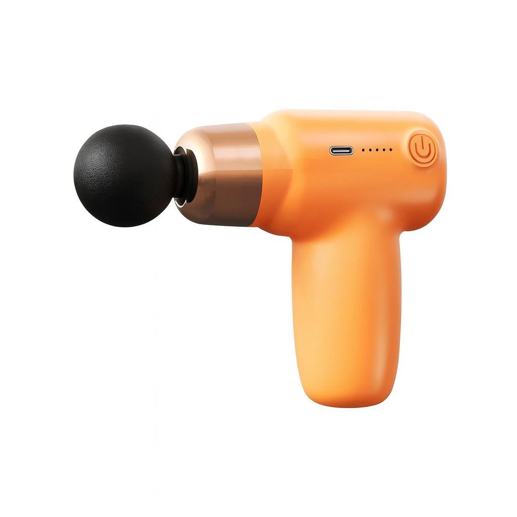 Массажер-пистолет для тела портативный R97183 4 насадки Type-С Массажер-пистолет для тела портативный R97183 4 насадки Type-С