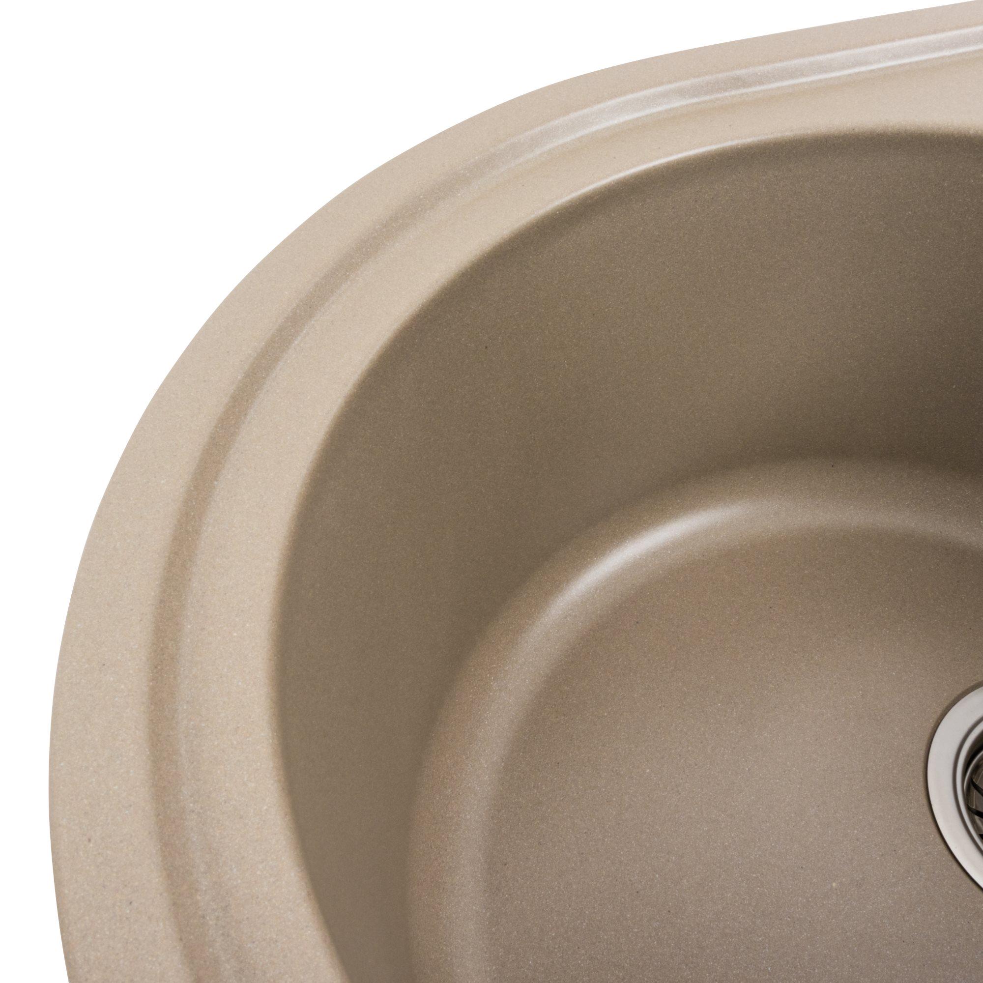 Мийка гранітна для кухні Platinum 7750 LIRA матова Титан - фото 4