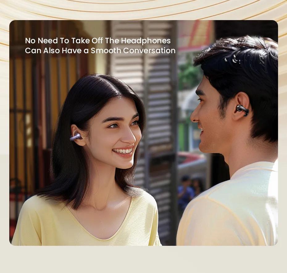 Навушники бездротові UGREEN HiTune S3 Bluetooth 5.4 IPX5 відкритого типу до 30 годин и Чорний (45785) - фото 10 Навушники бездротові UGREEN HiTune S3 Bluetooth 5.4 IPX5 відкритого типу до 30 годин и Чорний (45785) - фото 10