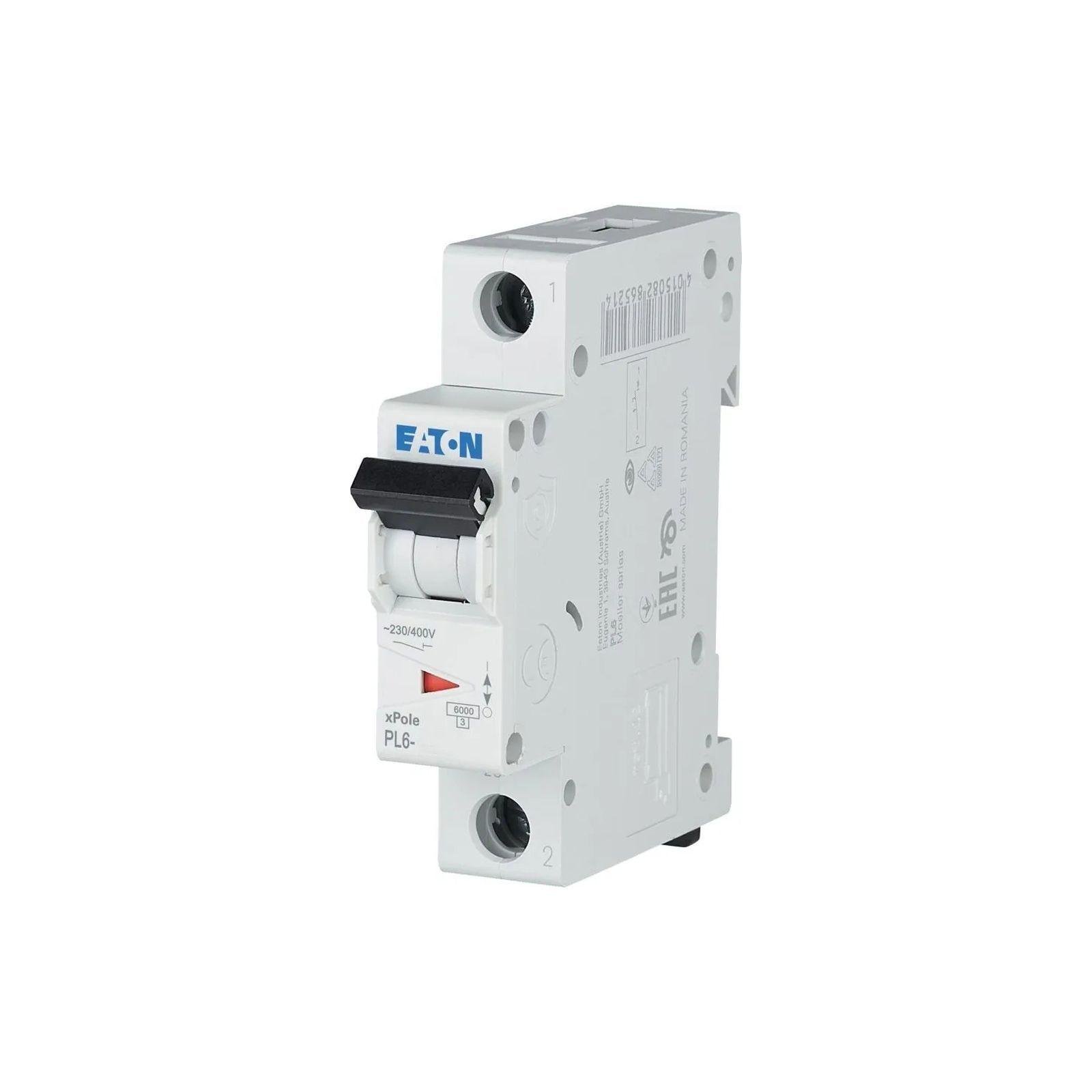 Автоматический выключатель Eaton 1P 40A C 6kA PL6-C40/1 286537