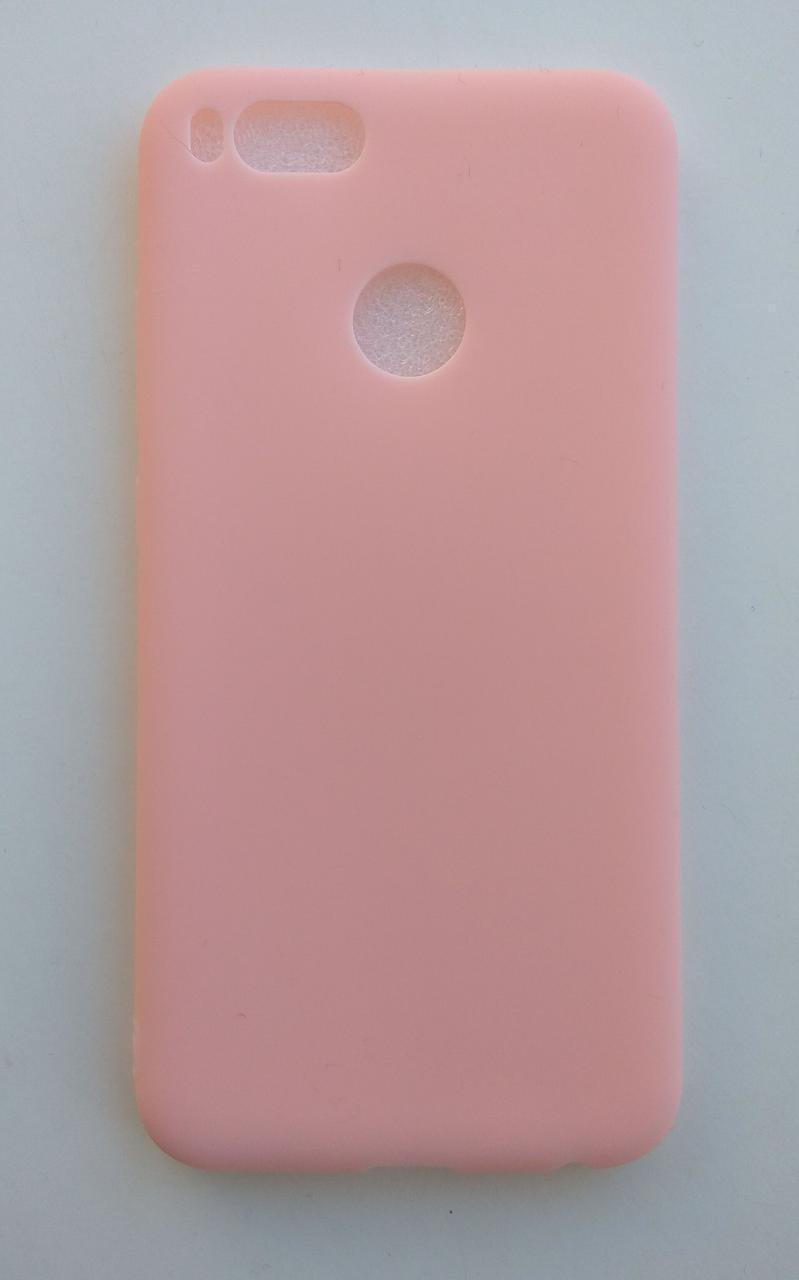 Силиконовый чехол Xiaomi Mi5x/Mi A1 матовый Коралловый 1248P