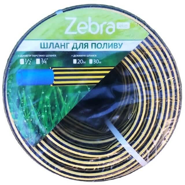 Шланг для полива Rudes Zebra ECO 1" d 25 мм L 20 м 4 бар 2 слоя толстая стенка