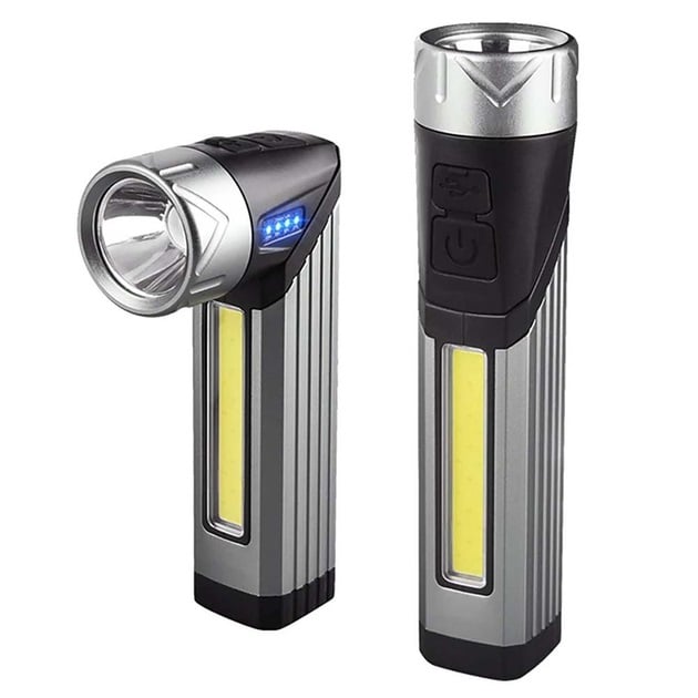 Ліхтарик світлодіодний 508-OSL + COB портативний поворотний USB магнітний (23678374) - фото 2 Ліхтарик світлодіодний 508-OSL + COB портативний поворотний USB магнітний (23678374) - фото 2