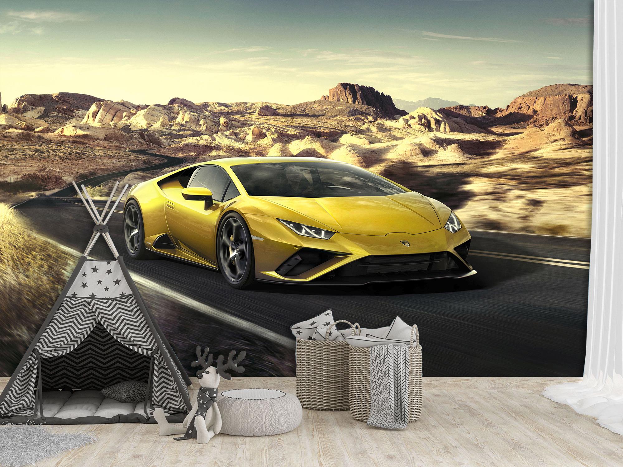 Фотообои флизелиновые 3D Lamborghini 190х285 см (S5CAR-017/4)