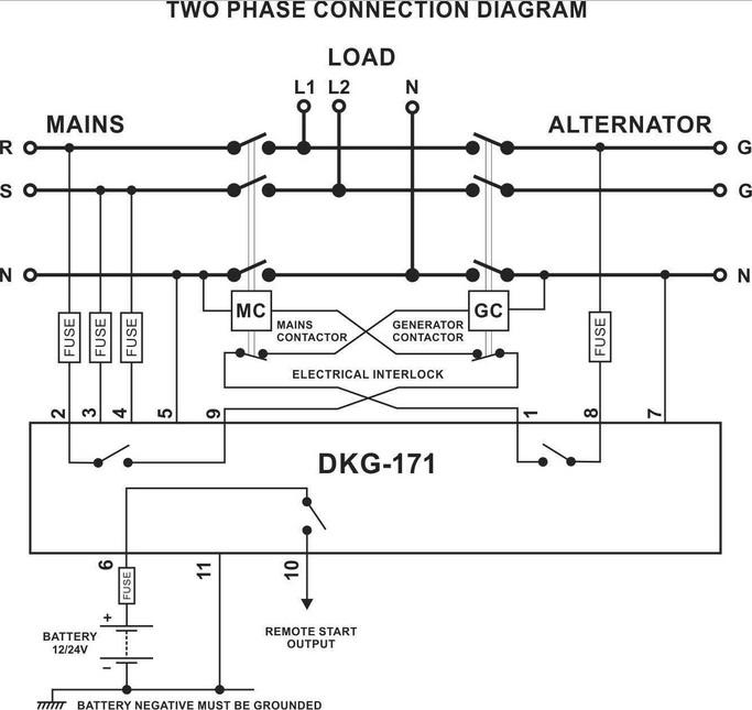 Контроллер автоматического ввода резерва DATAKOM DKG-171 - фото 5