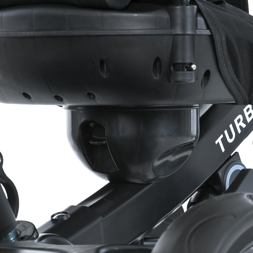 Велосипед триколісний Turbo Trike MT 1001-1 з батьківською ручкою і поворотним сидінням Чорний - фото 8