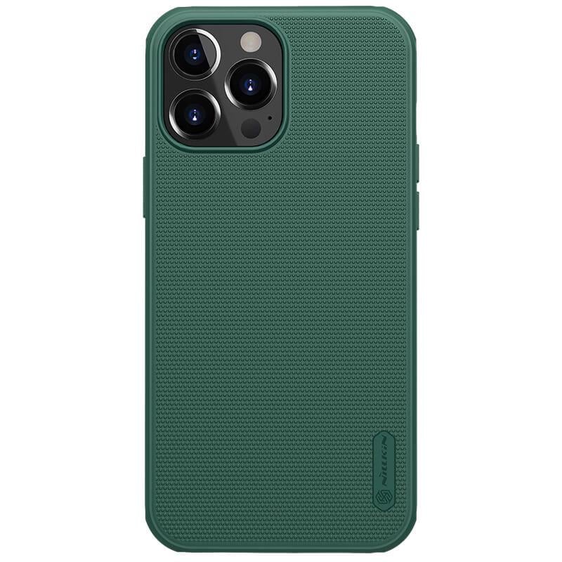 Противоударный Чехол Nillkin Matte Pro для Apple iPhone 13 Pro Max (6.7") Зеленый / Deep Green - фото 1