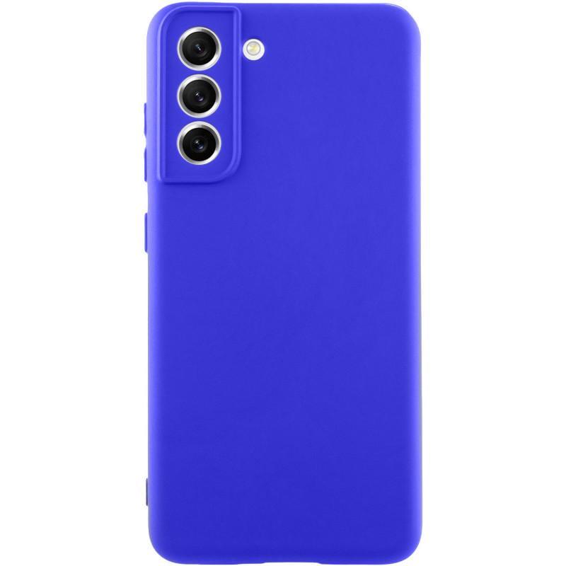 Противоударный Чехол Silicone Cover Lakshmi Full Camera (AA) для Samsung Galaxy S21 FE Синий / Iris