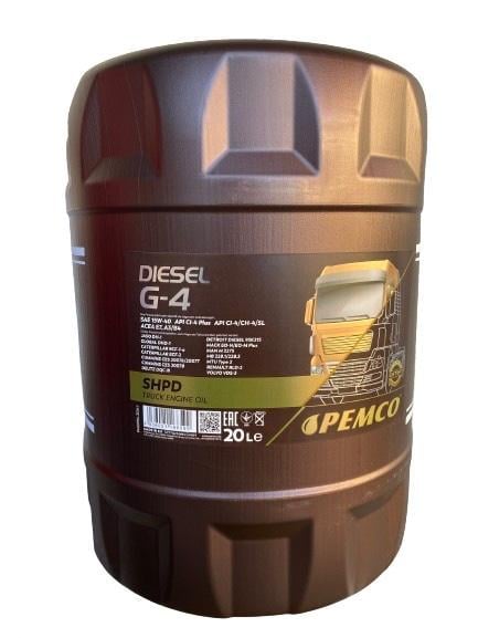 Мастило мінеральне Pemco G4 SHPD 15 W-40 Diesel 20 л