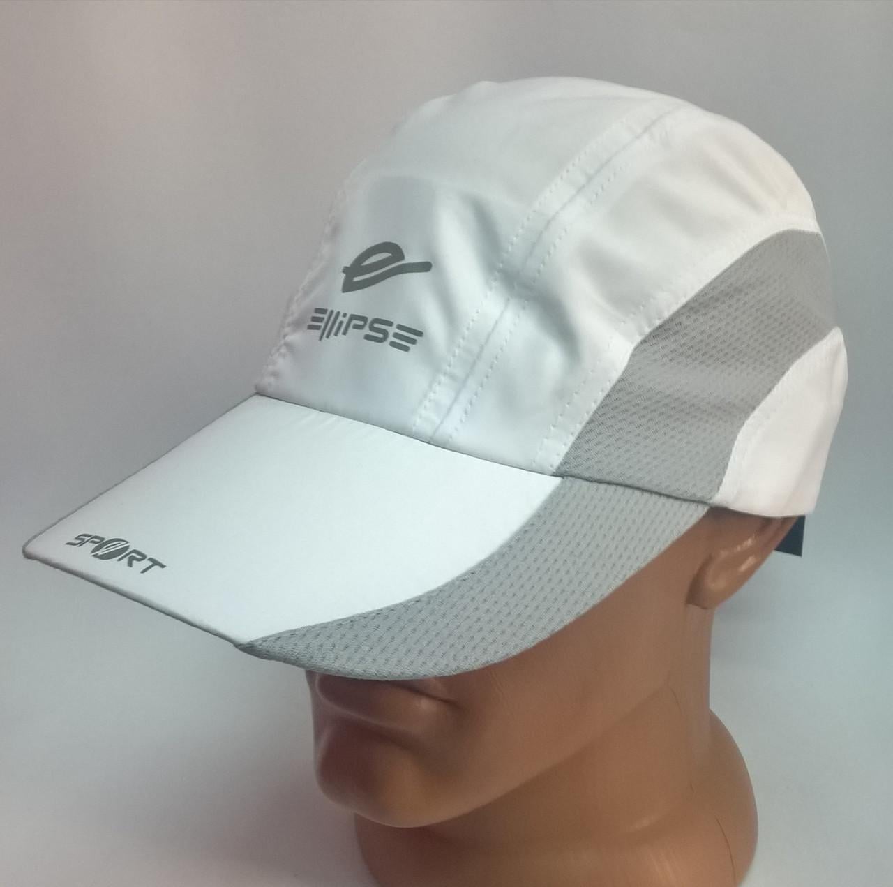 Бейсболка чоловіча Ellipse з плащової тканини р. 58 Білий/Сірий (622/2.1/2/58)