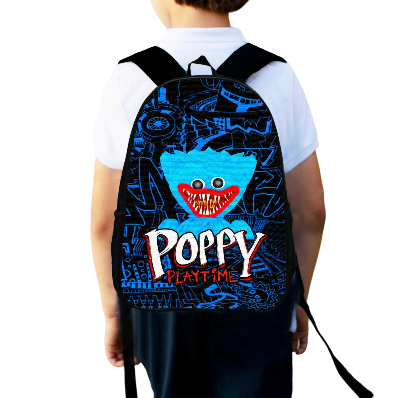 Школьный рюкзак детский для мальчика Хаги Ваги Poppy Playtime городской 34х27 см (0056) Школьный рюкзак детский для мальчика Хаги Ваги Poppy Playtime городской 34х27 см (0056)