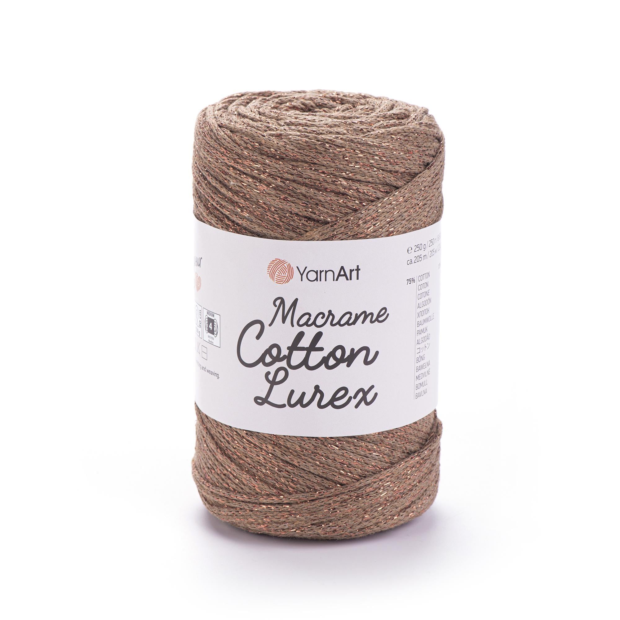 Шнур плетеный Macrame Cotton Lurex 2 мм Карамель люрекс золото №742 (2301695023) Шнур плетеный Macrame Cotton Lurex 2 мм Карамель люрекс золото №742 (2301695023)