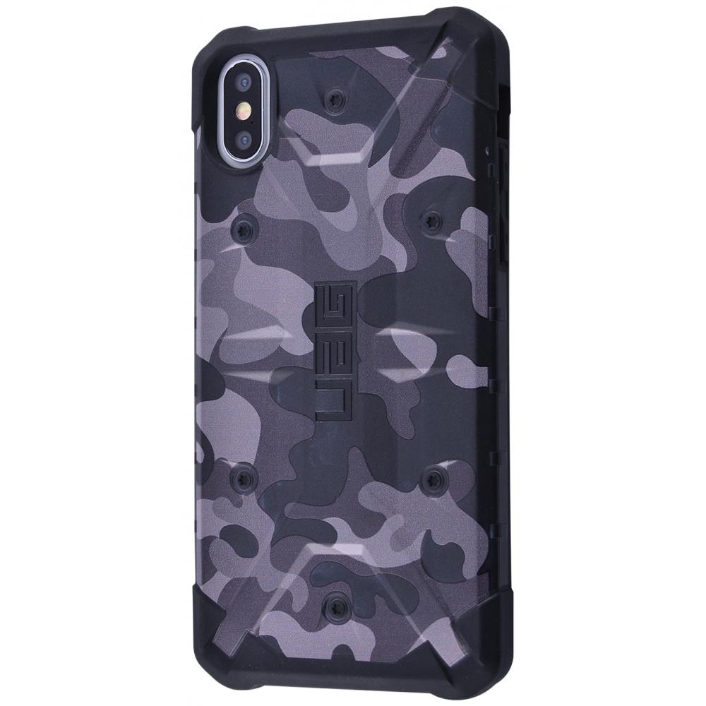 Чехол UAG Pathfinder Anti Fall для iPhone XS Max Gray/Black с рисункомерый