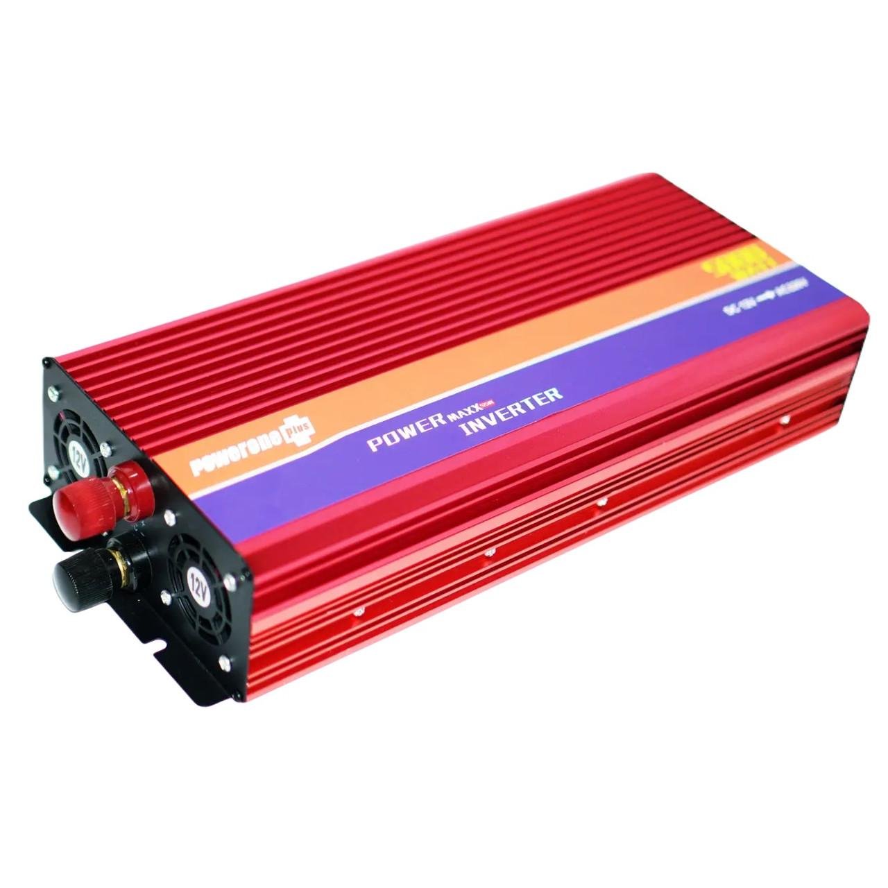 Преобразователь напряжения Powerone Plus 5000W 12V-220V с функцией плавного пуска Red (3_05767)
