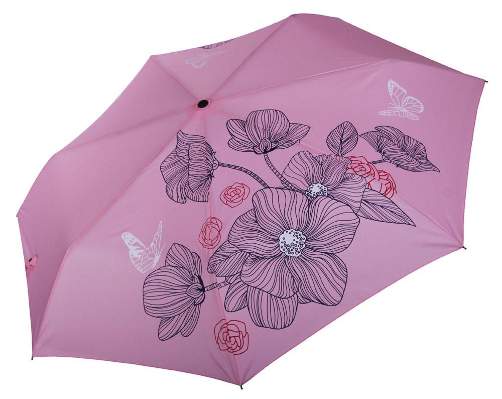 Зонт женский складной Три Слона автомат D 98 мм Pink (3768-16)
