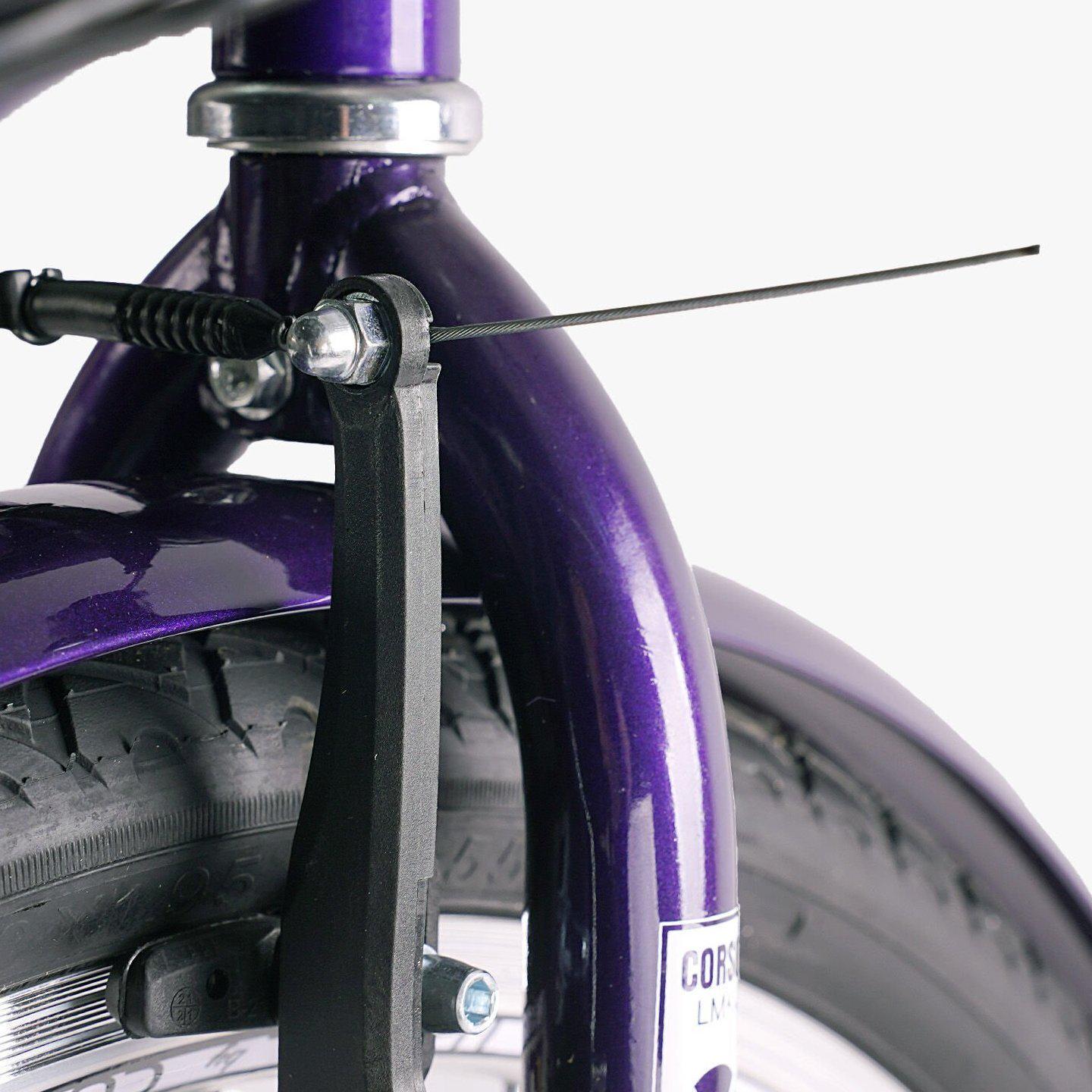 Велосипед городской Corso Travel с корзиной и багажником рама 16,5/26" Фиолетовый - фото 4 Велосипед городской Corso Travel с корзиной и багажником рама 16,5/26" Фиолетовый - фото 4