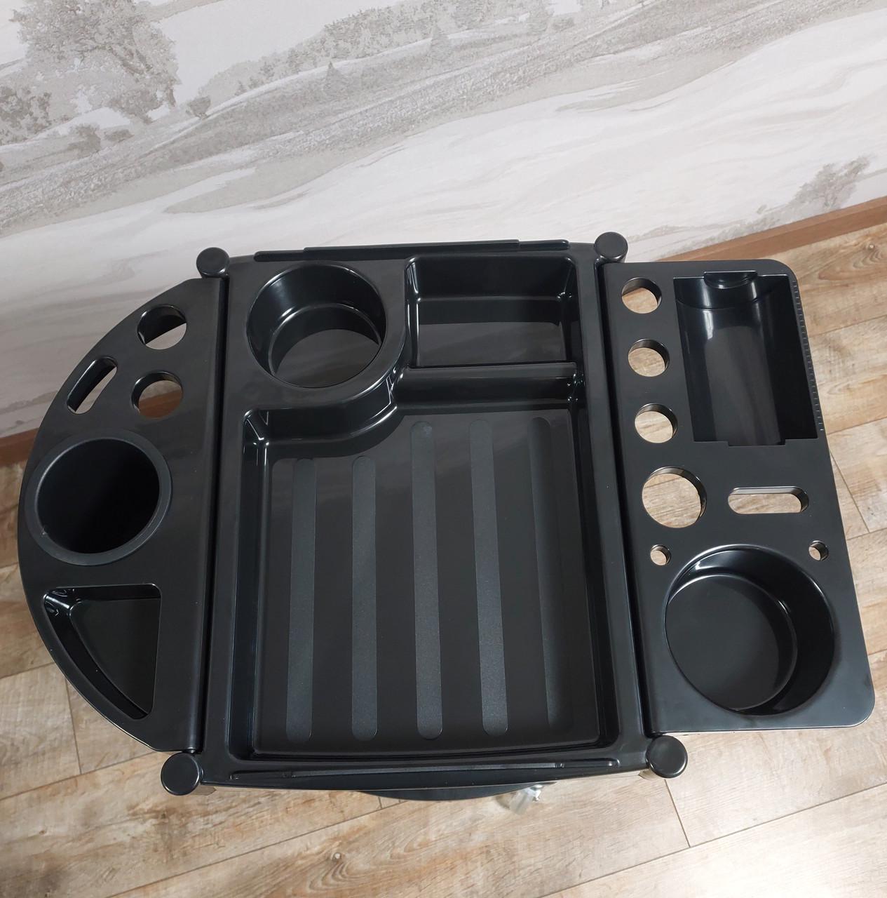 Візок перукарський під'їздне місце майстра ДенІС professional "Чебурашка +" Чорний (1453070718) - фото 8