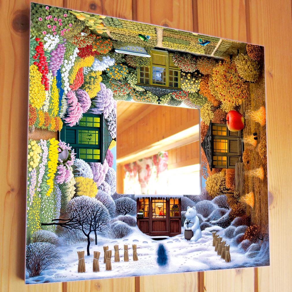 Зеркало декоративное Времена года 260х260 мм (M00309)