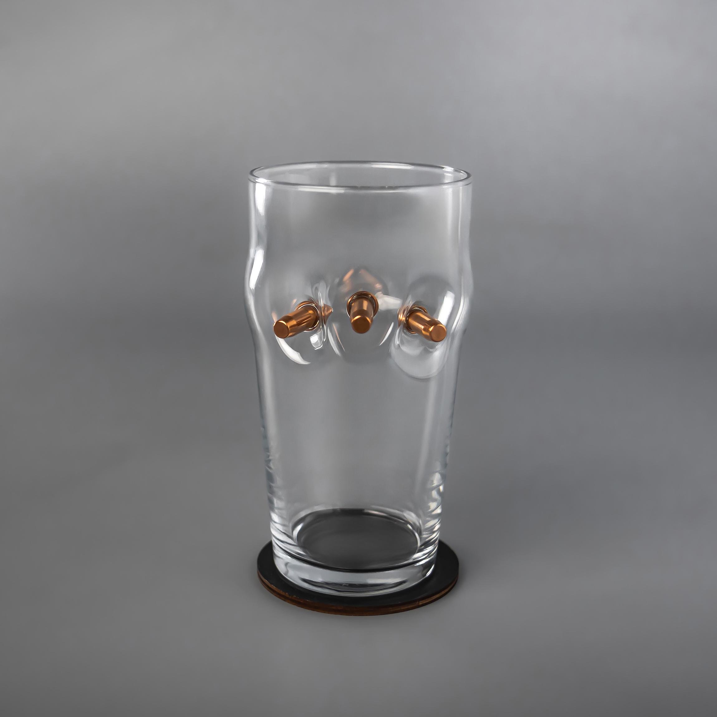 Бокал для пива с тремя пулями VSKLO 500 мл VSKLO (25901283) - фото 4 Бокал для пива с тремя пулями VSKLO 500 мл VSKLO (25901283) - фото 4