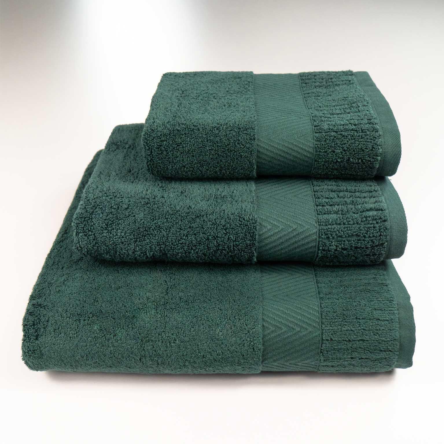 Комплект полотенец Зеро Твист Бордюр 3 шт. Зеленый (550-3k-ztb-green)