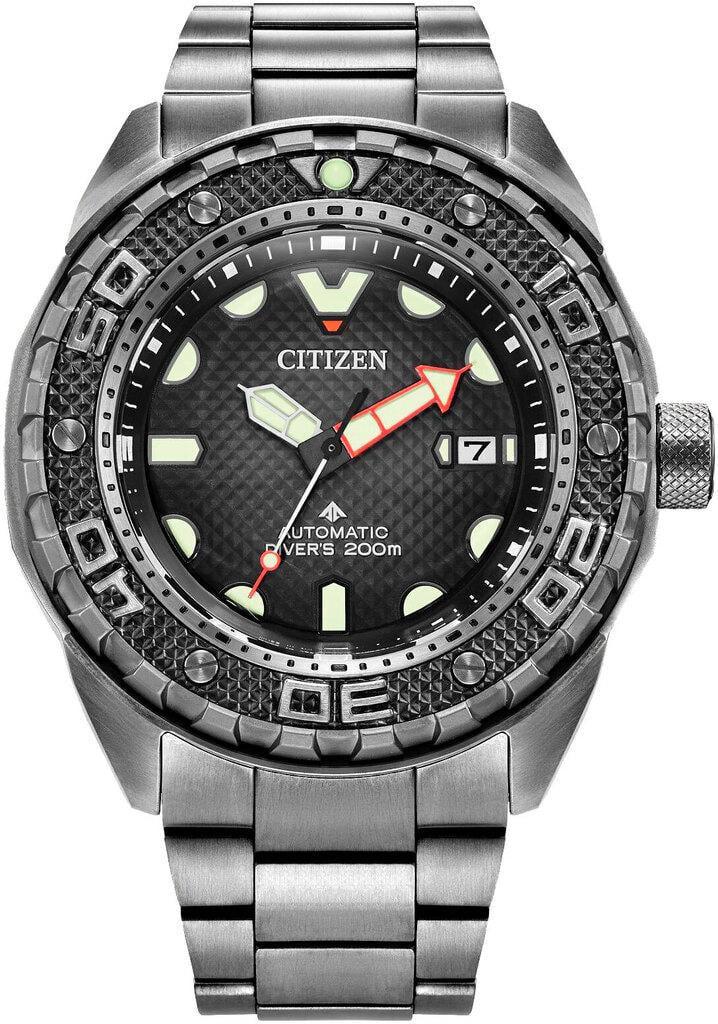 Наручные часы мужские Citizen NB6004-83E Promaster Marine Mechanical Diver 200m с футляром Diver Bottle с сапфировым стеклом/титановым корпусом