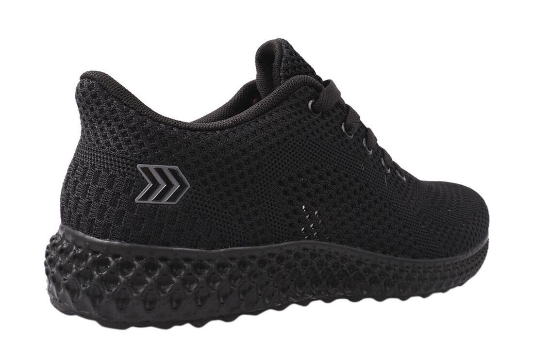 Кроссовки мужские Restime из текстиля на низком ходу на шнуровке р. 43 Черный (143-21/22LK) - фото 4 Кроссовки мужские Restime из текстиля на низком ходу на шнуровке р. 43 Черный (143-21/22LK) - фото 4