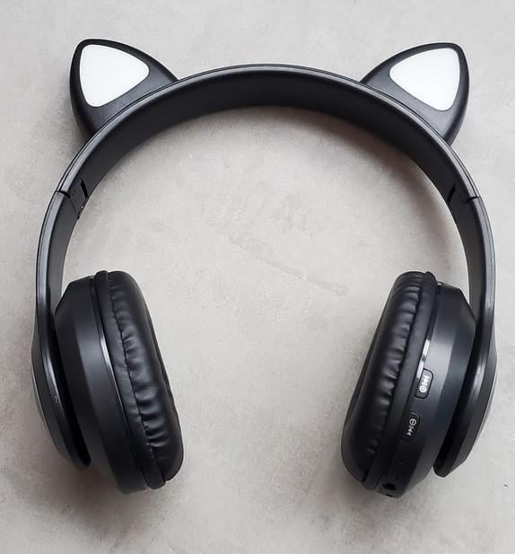 Навушники STN-28 LED з котячими вушками Чорний (2104618718) - фото 8 Навушники STN-28 LED з котячими вушками Чорний (2104618718) - фото 8