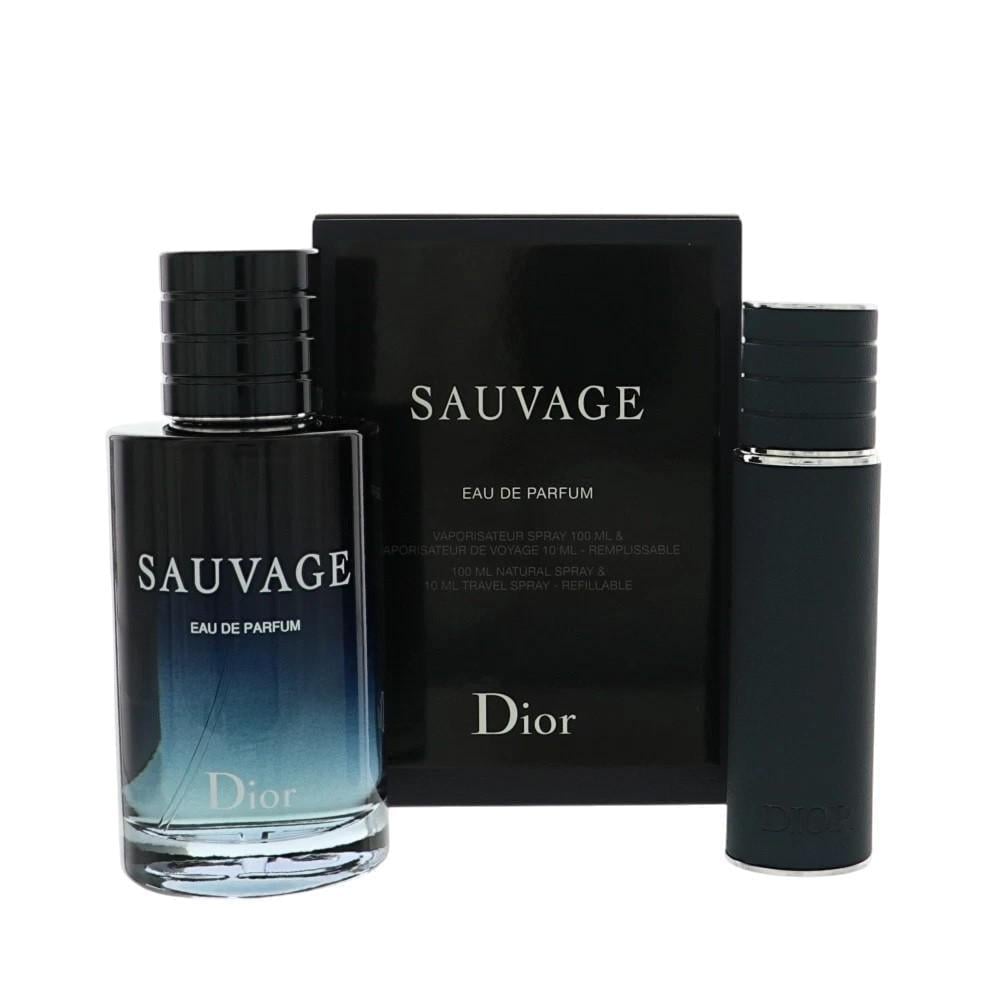 Подарочный набор для мужчин Christian Dior Sauvage парфюмированная вода 100 мл/мини 10 мл (402680)