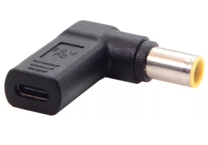 Переходник для зарядки ноутбука от повербанка Lenovo USB Type-C на DC 7,9х5,5х0,6 + PD Triger 19,5V 100W