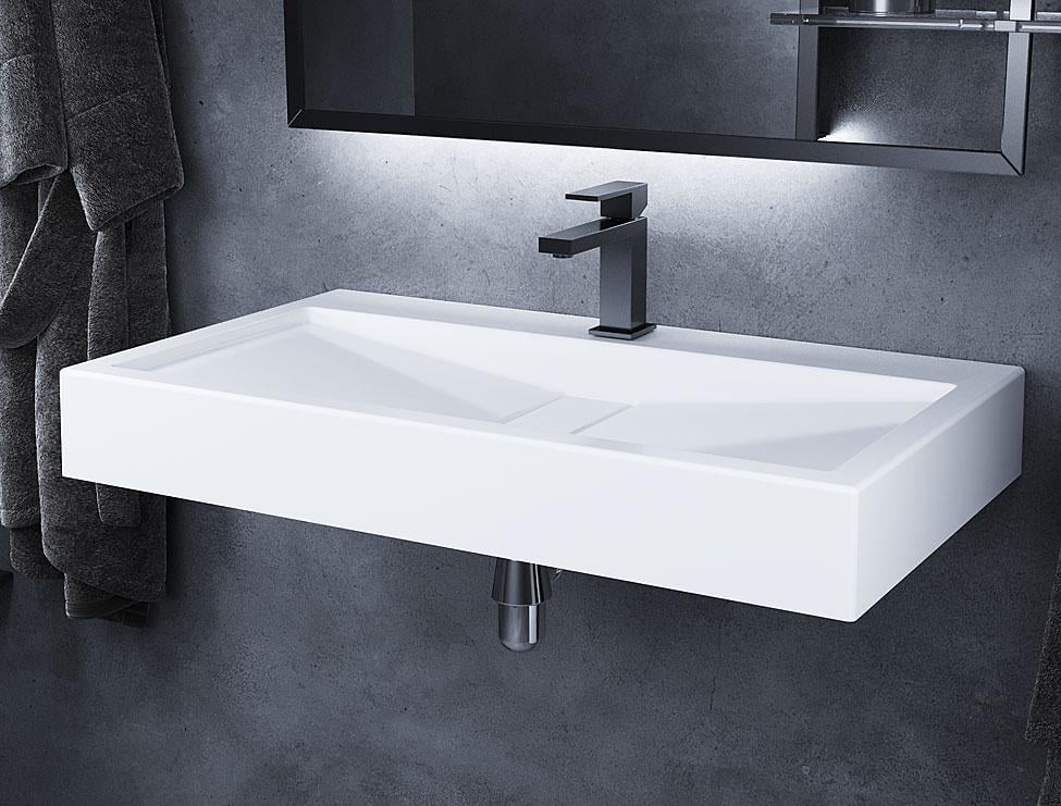 Умивальник підвісний Luxor Tor 80 см (689) - фото 4