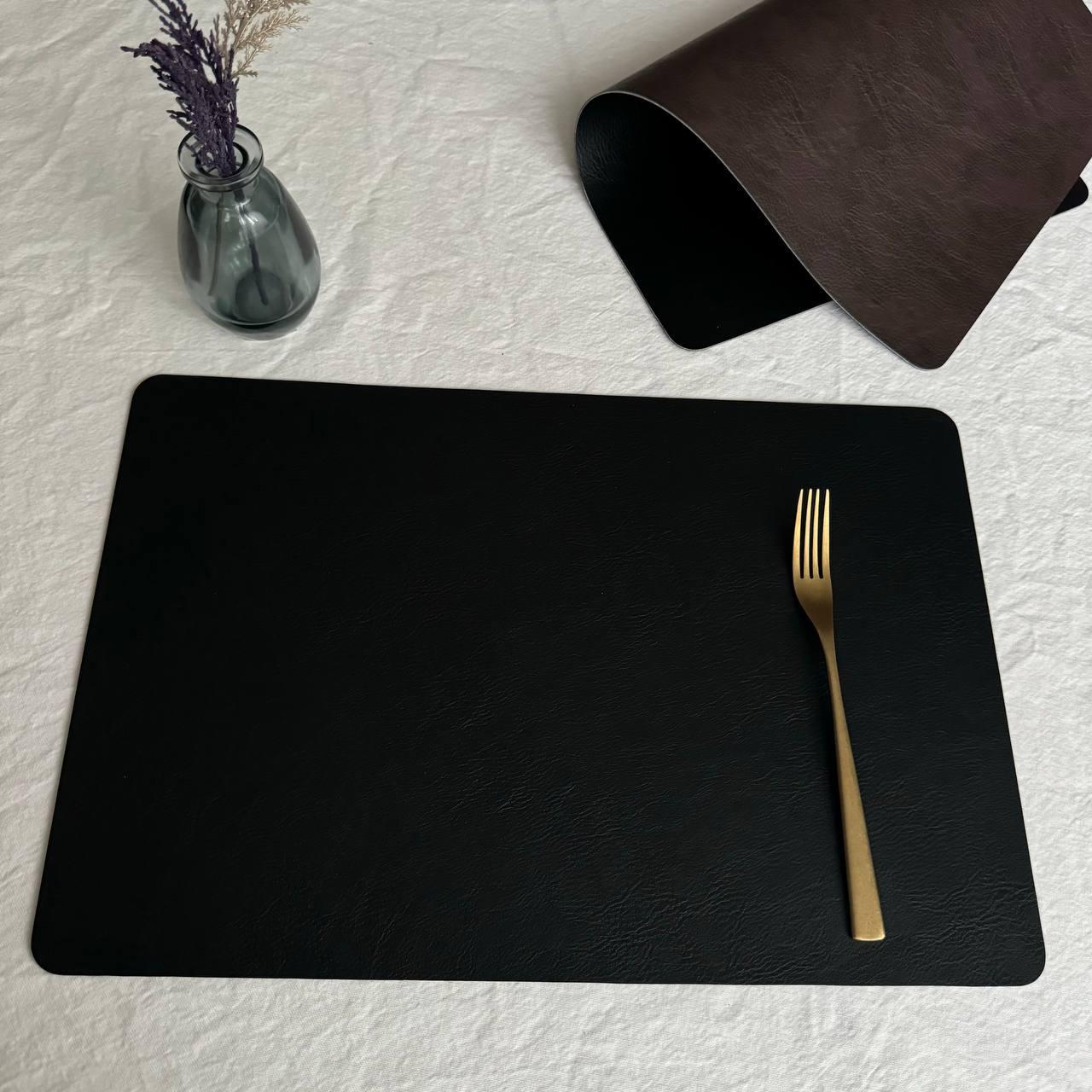 Коврик для сервировки двухсторонний прямоугольный 45x30 см Черный (BP-1075) - фото 3 Коврик для сервировки двухсторонний прямоугольный 45x30 см Черный (BP-1075) - фото 3