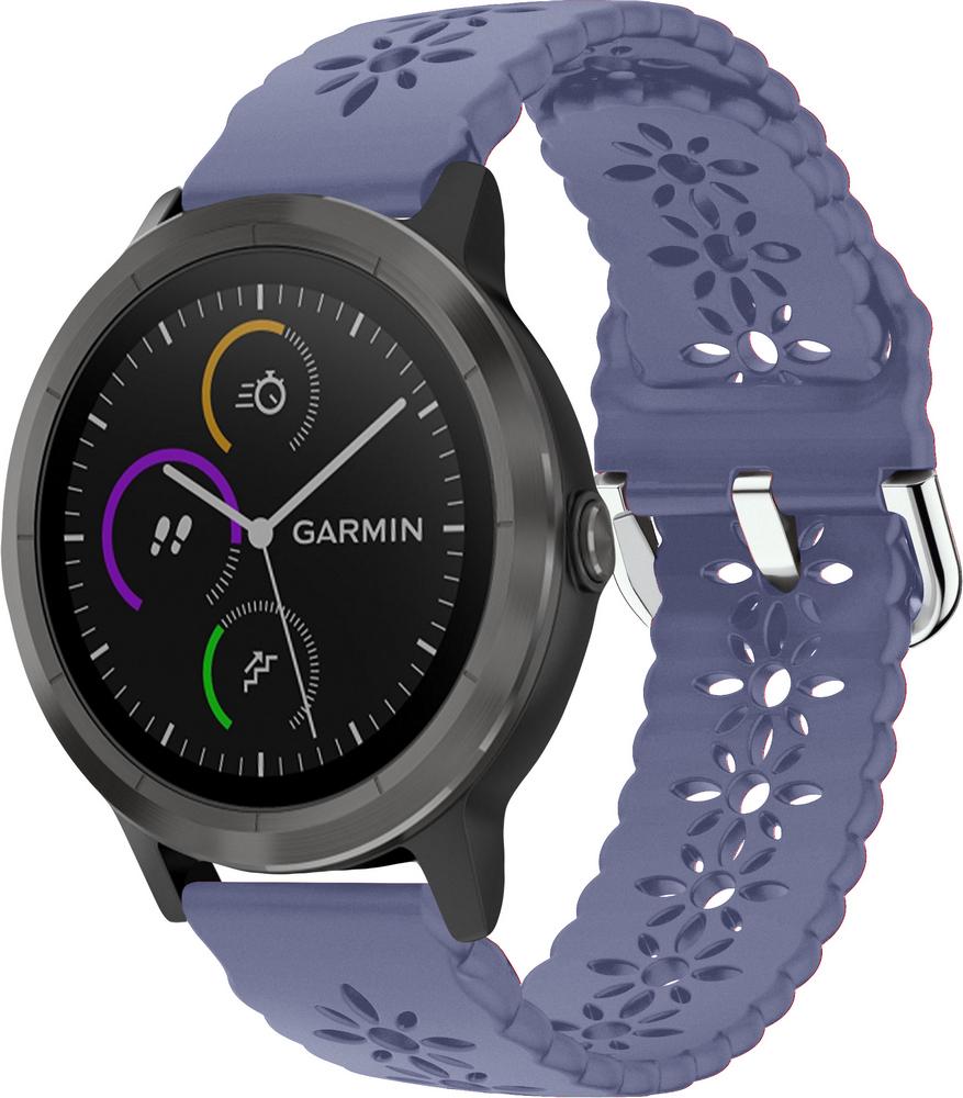 Ремешок Trase для Garmin Vivoactive 3 Gray/Blue (28823-6D)