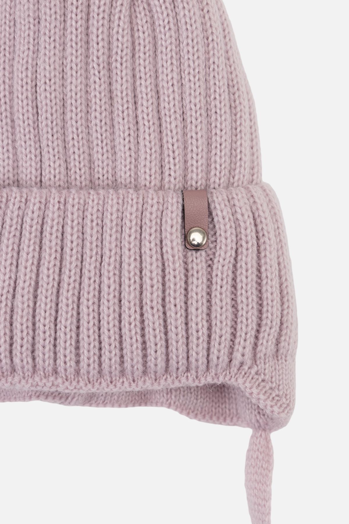 Шапка для девочки 42-44 см Сиреневый (ЦБ-00263340) - фото 2 Шапка для девочки 42-44 см Сиреневый (ЦБ-00263340) - фото 2