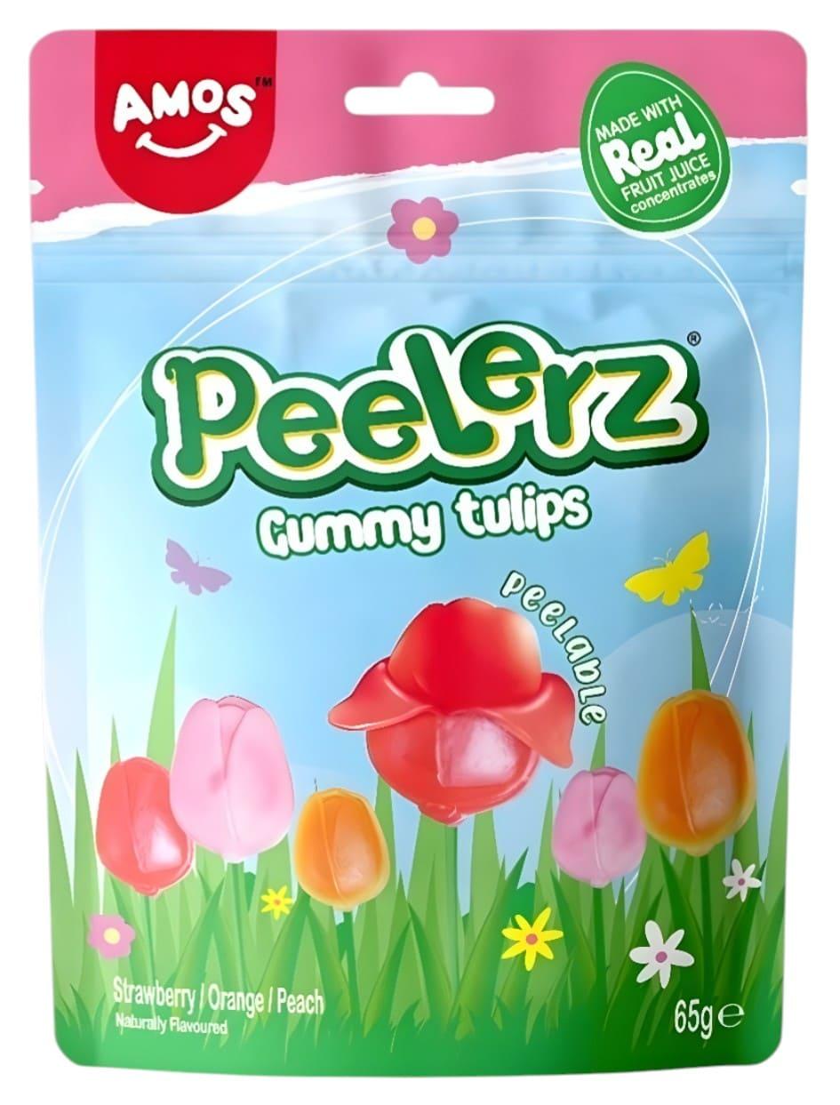 Конфеты желейные Amos Peelerz Gummy Tulips 65 г (2976676038)