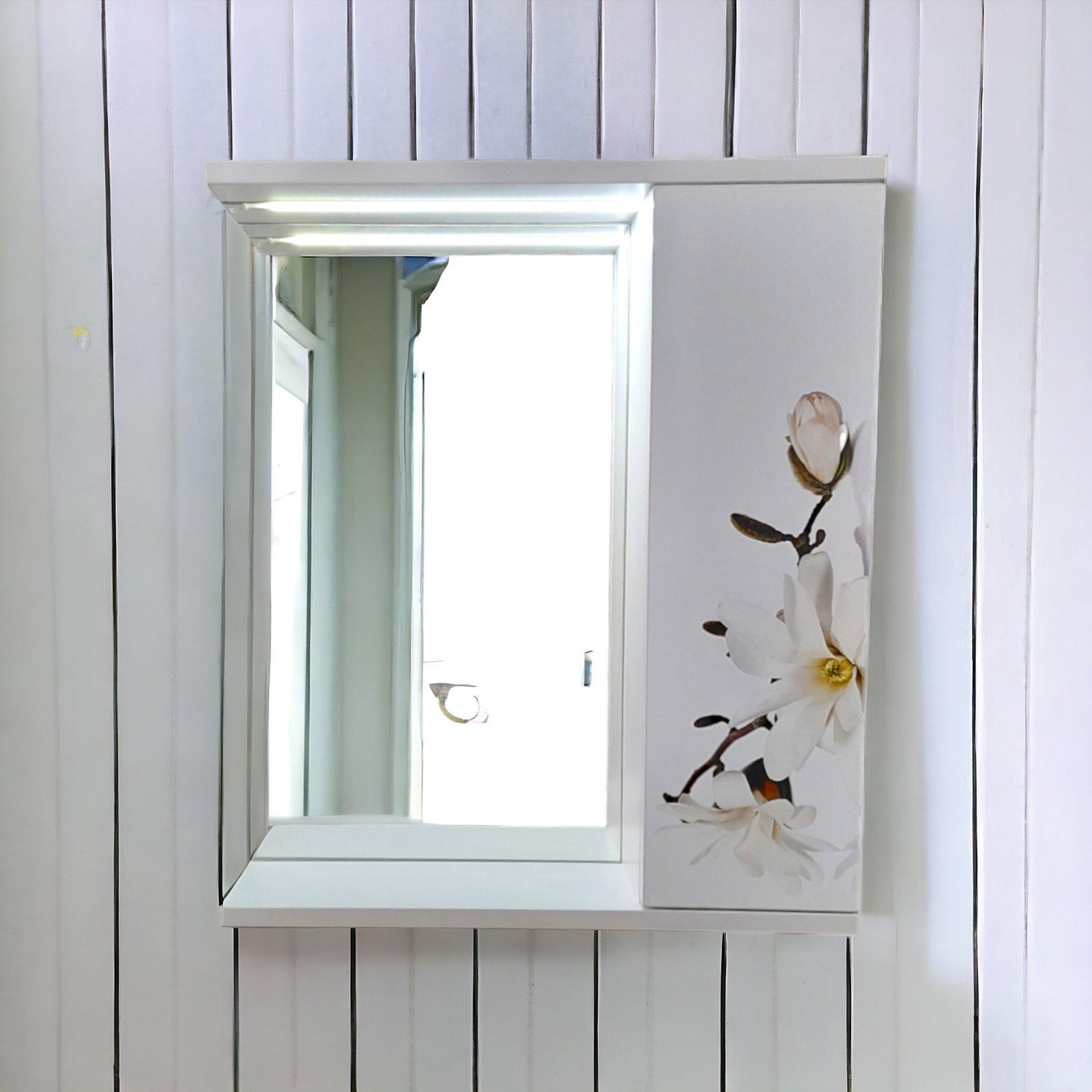 Зеркало для ванной комнаты Mikola-M Магнолия пластиковое 65 см (2367) - фото 9 Зеркало для ванной комнаты Mikola-M Магнолия пластиковое 65 см (2367) - фото 9