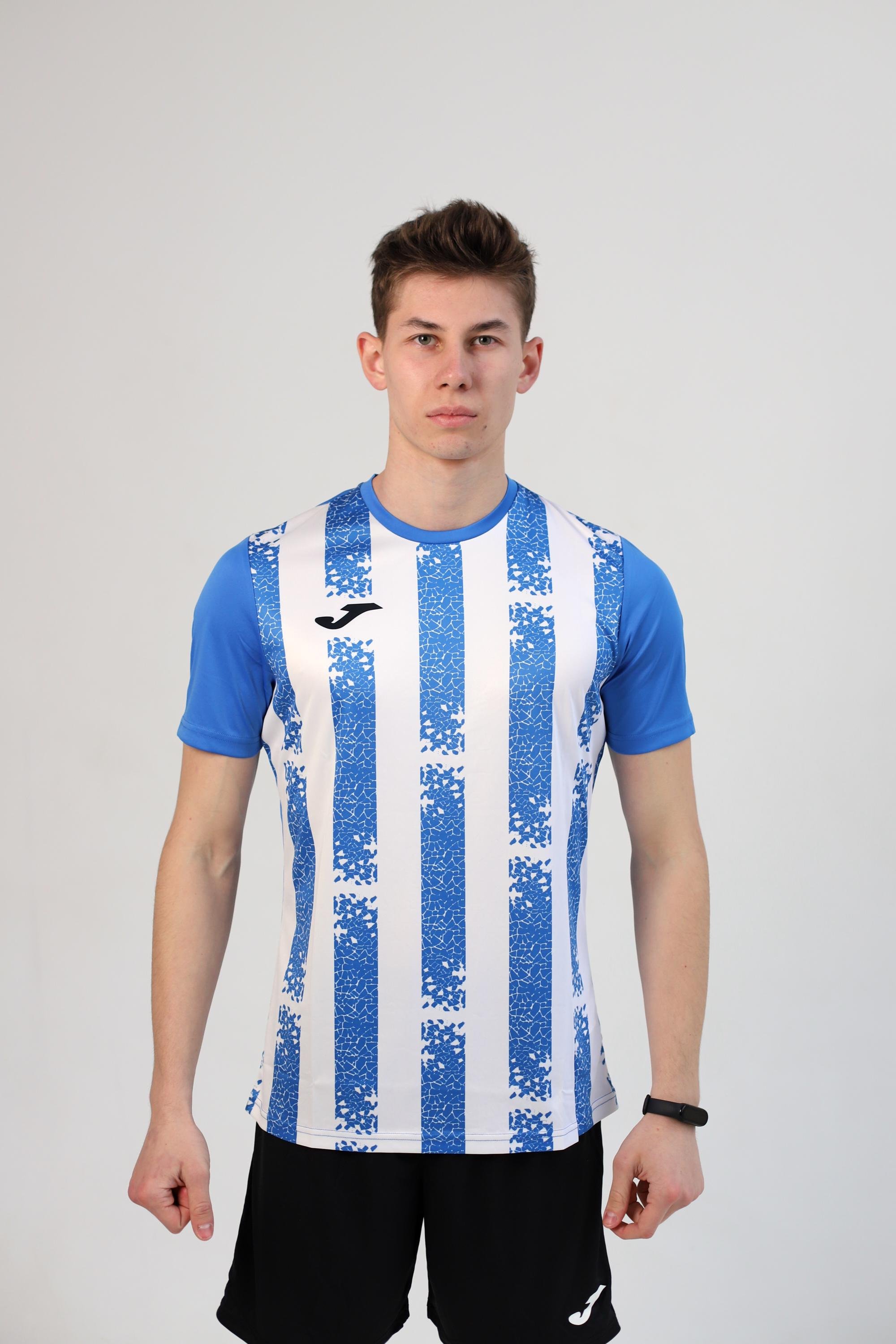 Футболка Joma 103164.702 Inter Iii Short Sleeve T-Shirt M Royal White (8445757185389)