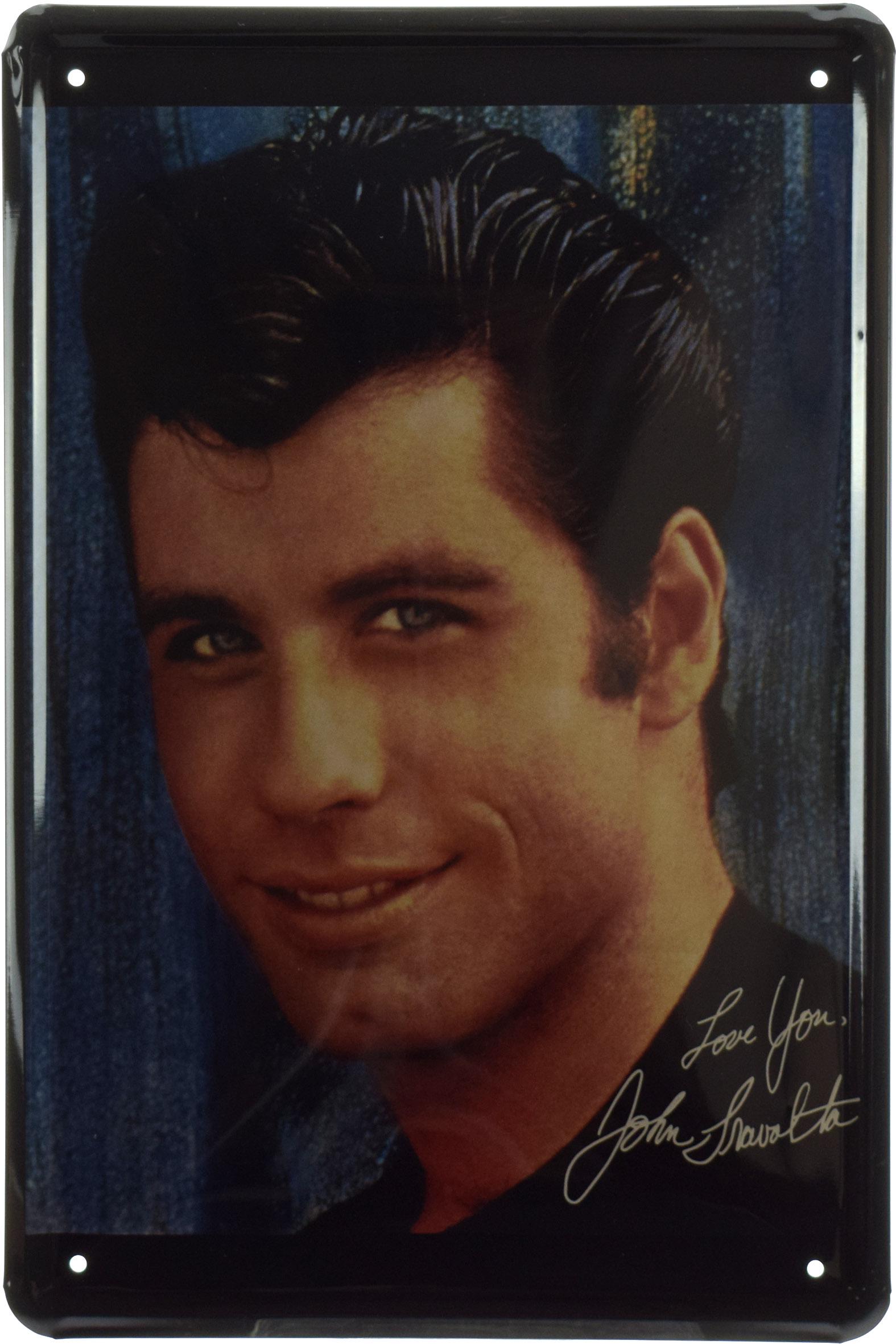 Табличка металева Джон Траволта/John Travolta Love You 20x30 см