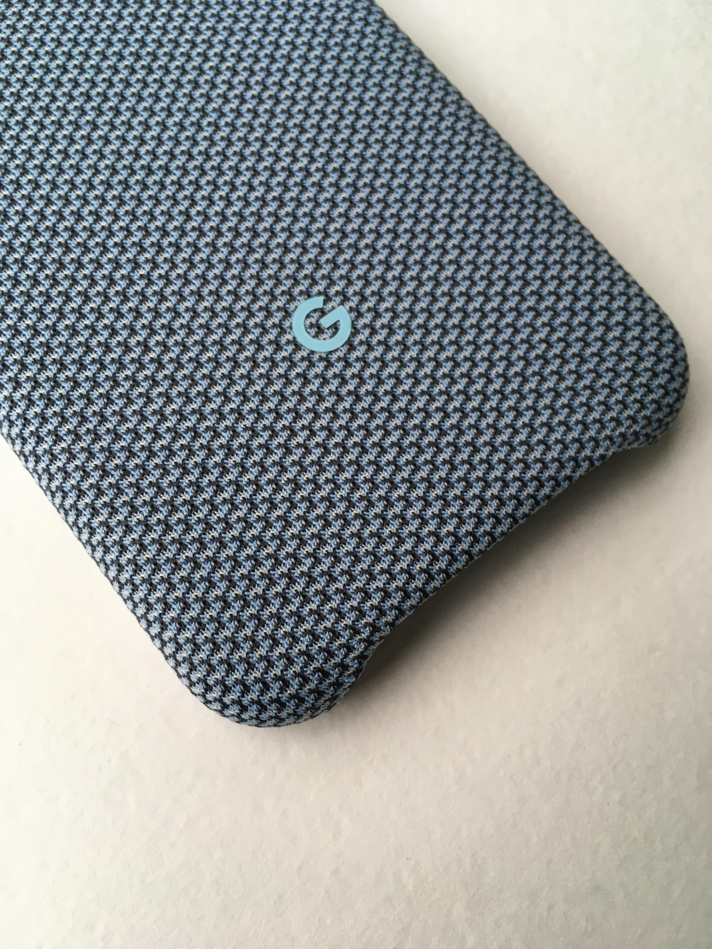 Противоударный чехол Soft Knit Fabric Case GA01283 для Google Pixel 4 Blue Ish - фото 9