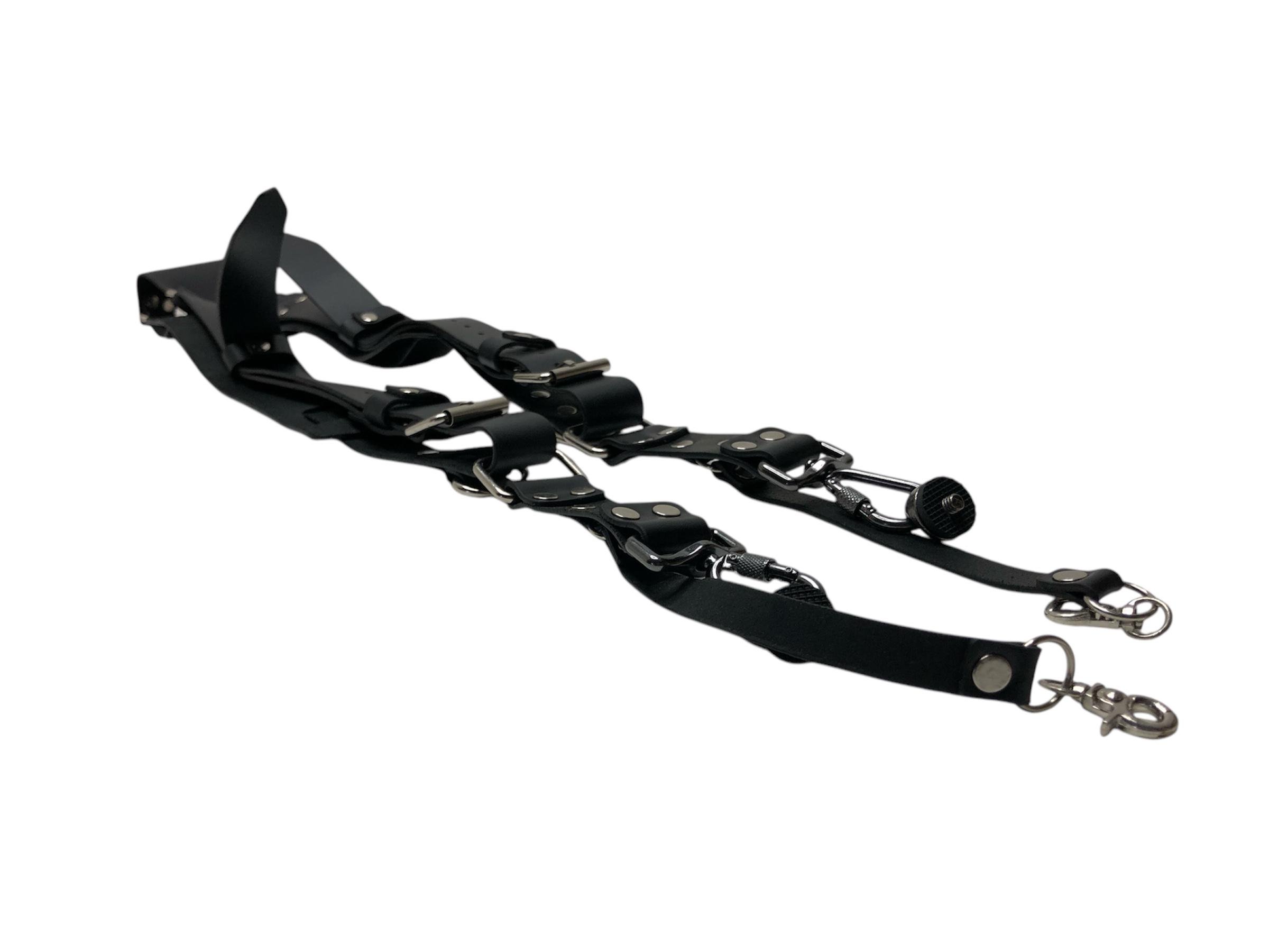 Ремінці розвантажувальні для фотографа на 2 камери портупея натуральна шкіра Чорний (LCS2B) - фото 4 Ремінці розвантажувальні для фотографа на 2 камери портупея натуральна шкіра Чорний (LCS2B) - фото 4