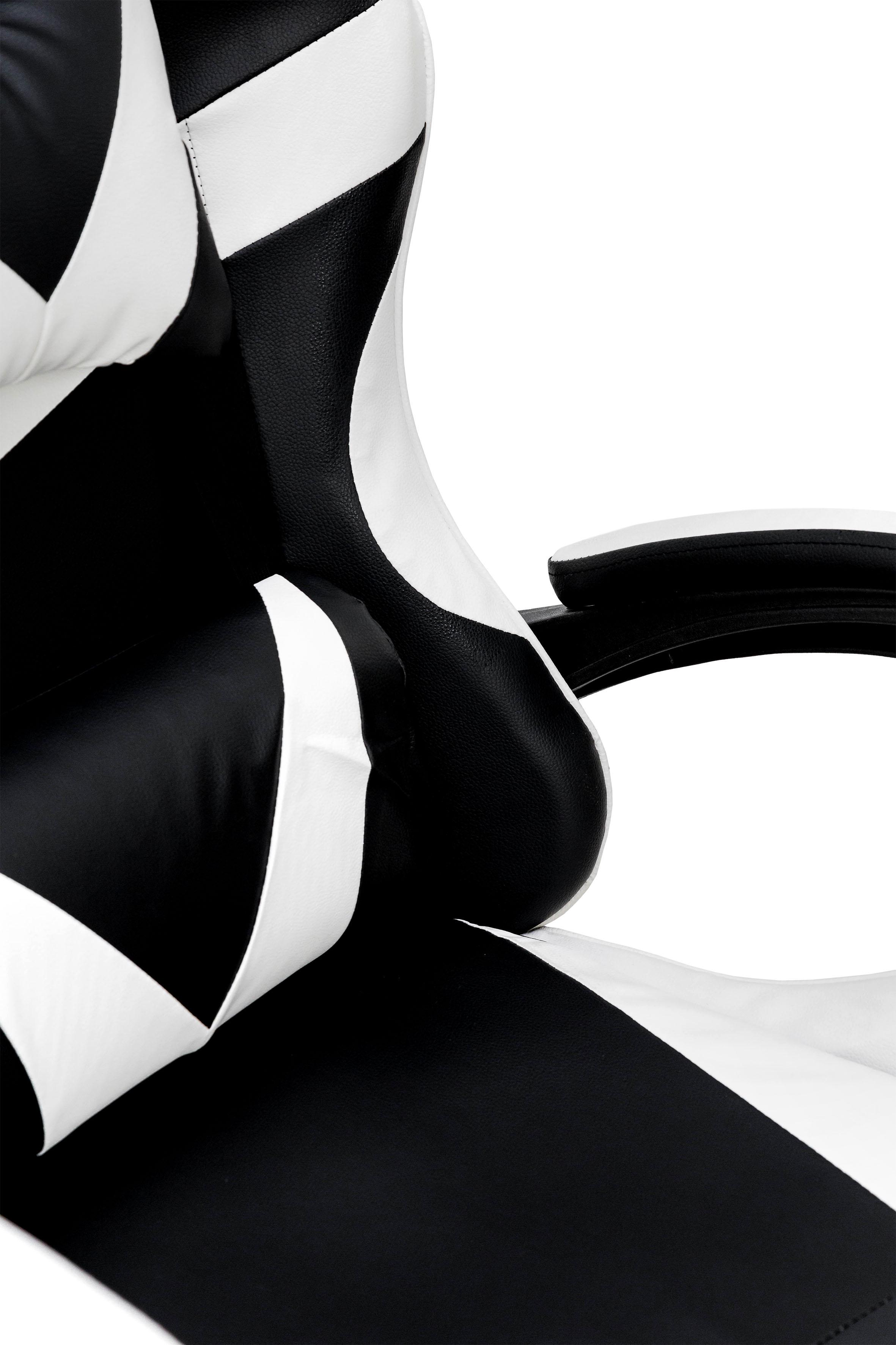 Крісло геймерське Мікс Меблі Слім механізм газліфт Чорний/Білий (А0055668) - фото 9