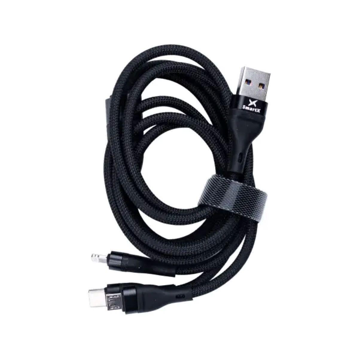 Кабель для заряджання microUSB/Type-C/Lightning 3в1 (4048) Кабель для заряджання microUSB/Type-C/Lightning 3в1 (4048)
