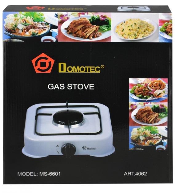 Плита газовая настольная Domotec MS 6601 Белый (3-4-MS 6601) - фото 2